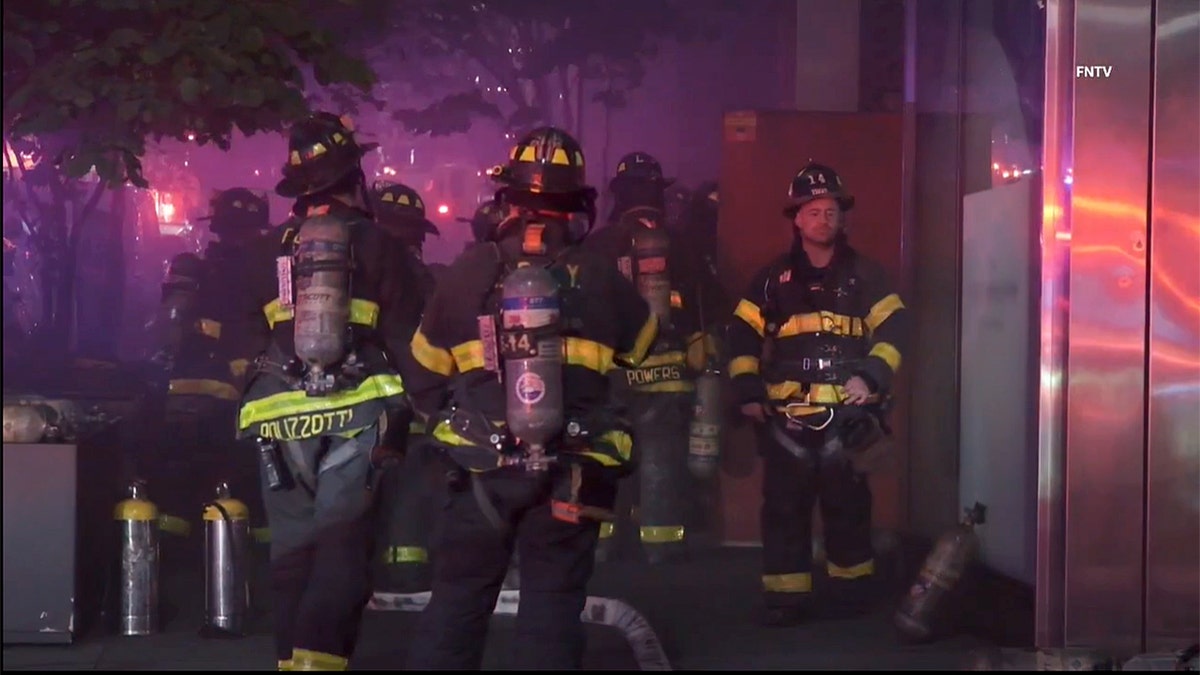 Firefighters responding on scene