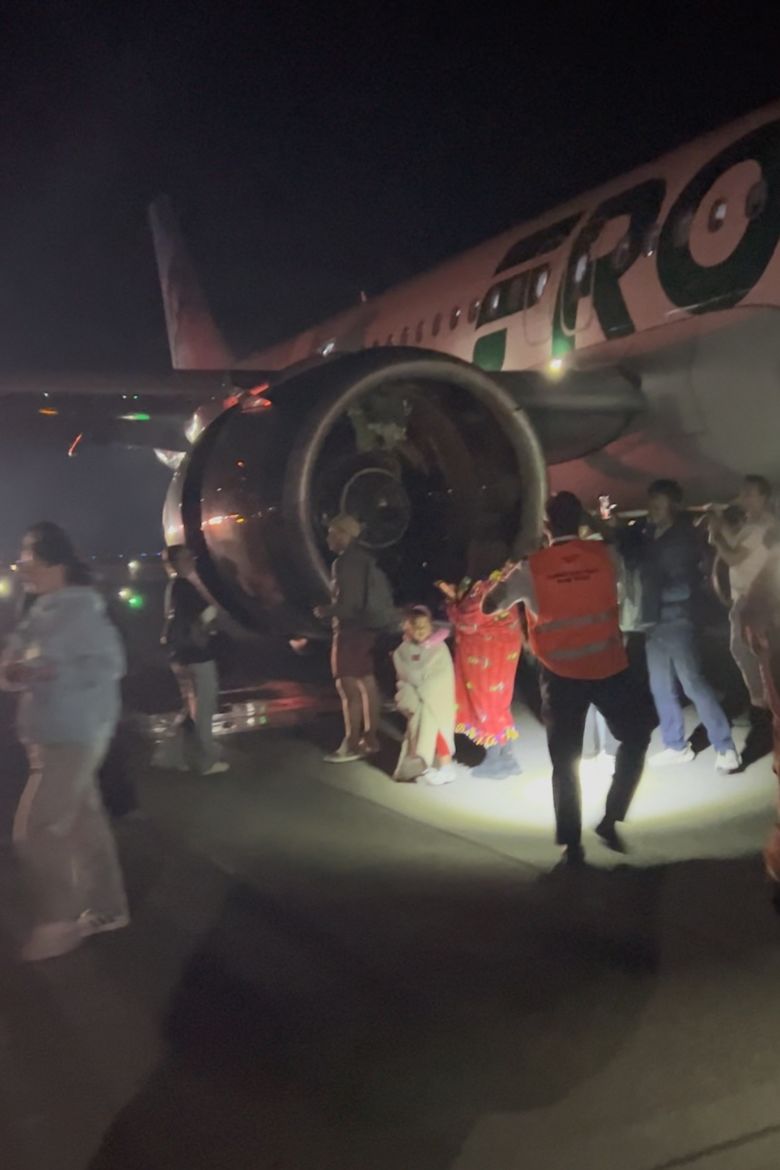 Twelve passengers were injured and five taken to local hospitals.