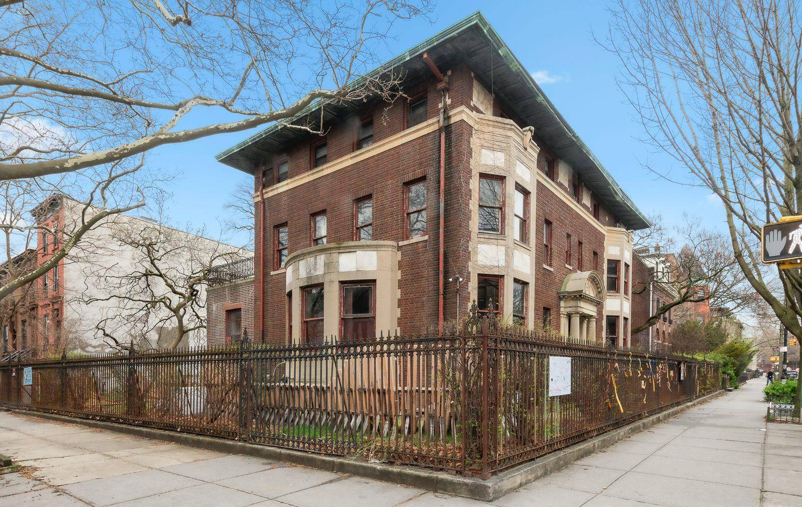 brick mansion exterior