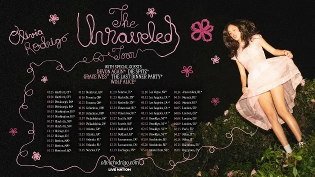 Olivia Rodrigo, Unraveled Tour (Live Nation)