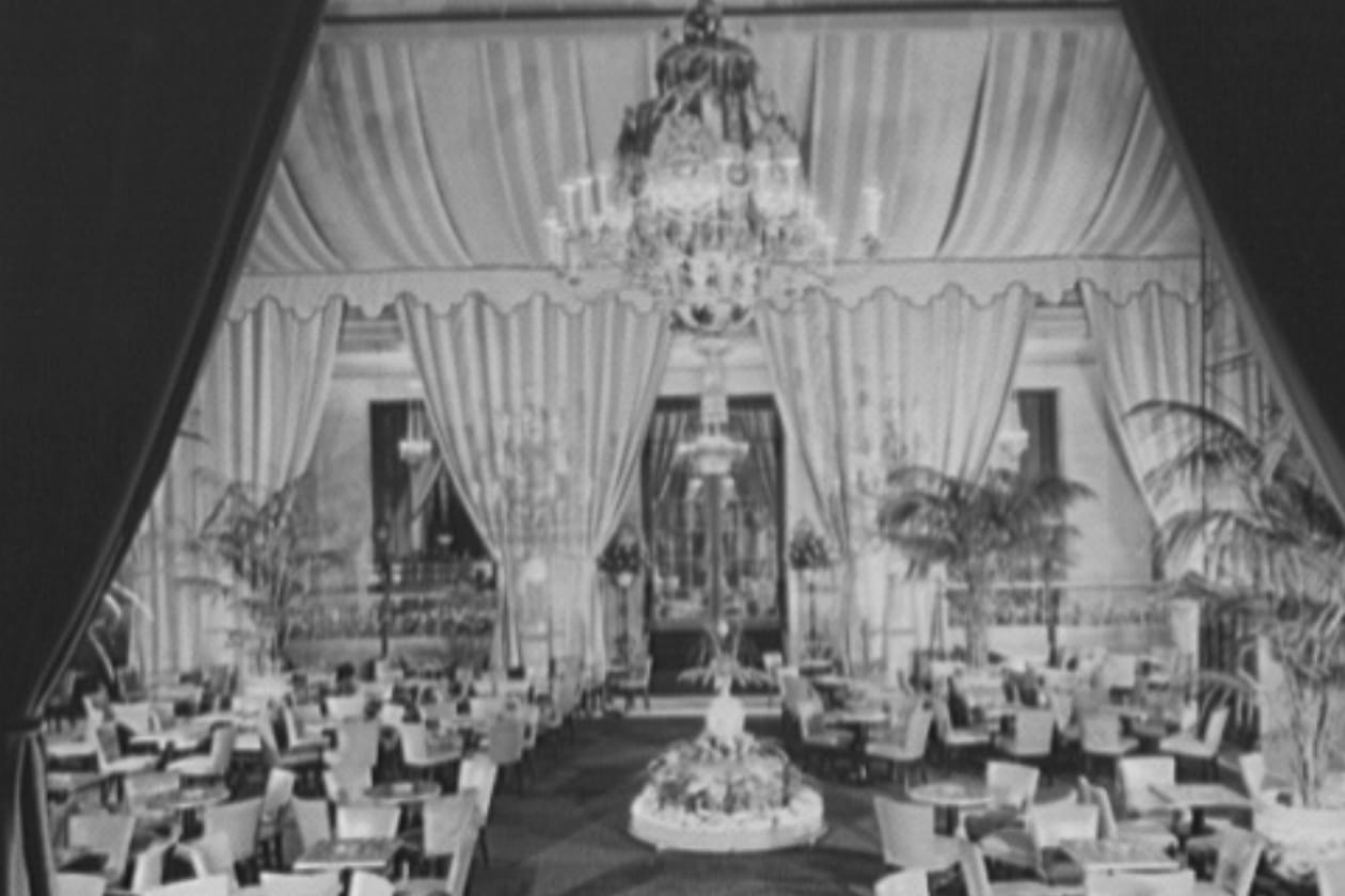 The Palm Court at The Biltmore Hotel, 1956