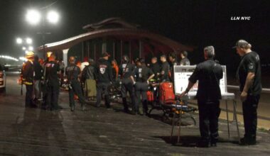 A crime scene in Coney Island.