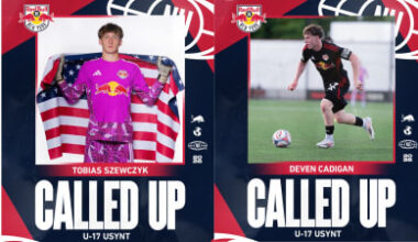 Red Bull New York II Midfielder Deven Cadigan and Goalkeeper Tobias Szewczyk Called to U-17 USYNT Camp