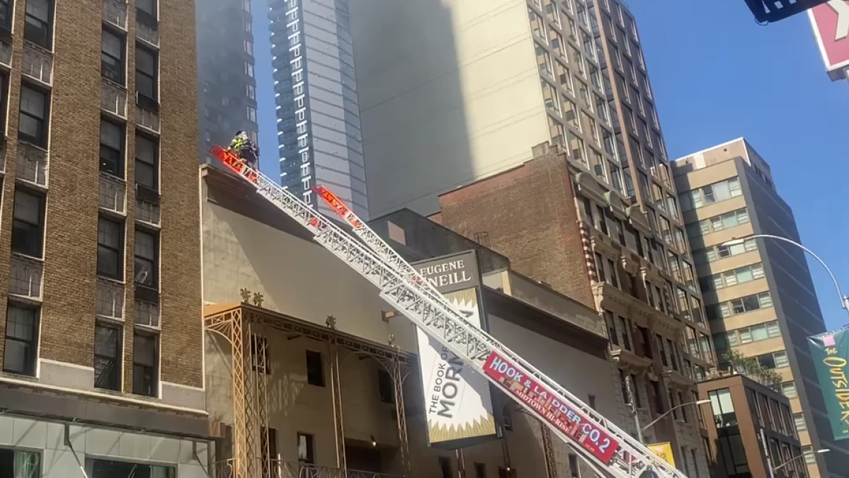 Fire breaks out at Book of Mormon theater – NBC New York