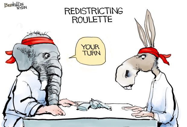 Bramhall's World for Monday, May 4, 2026. (Bill Bramhall / New York Daily News)