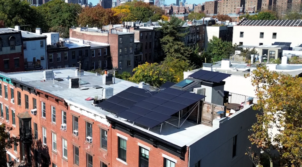 solar panel on brooklyn rooftop