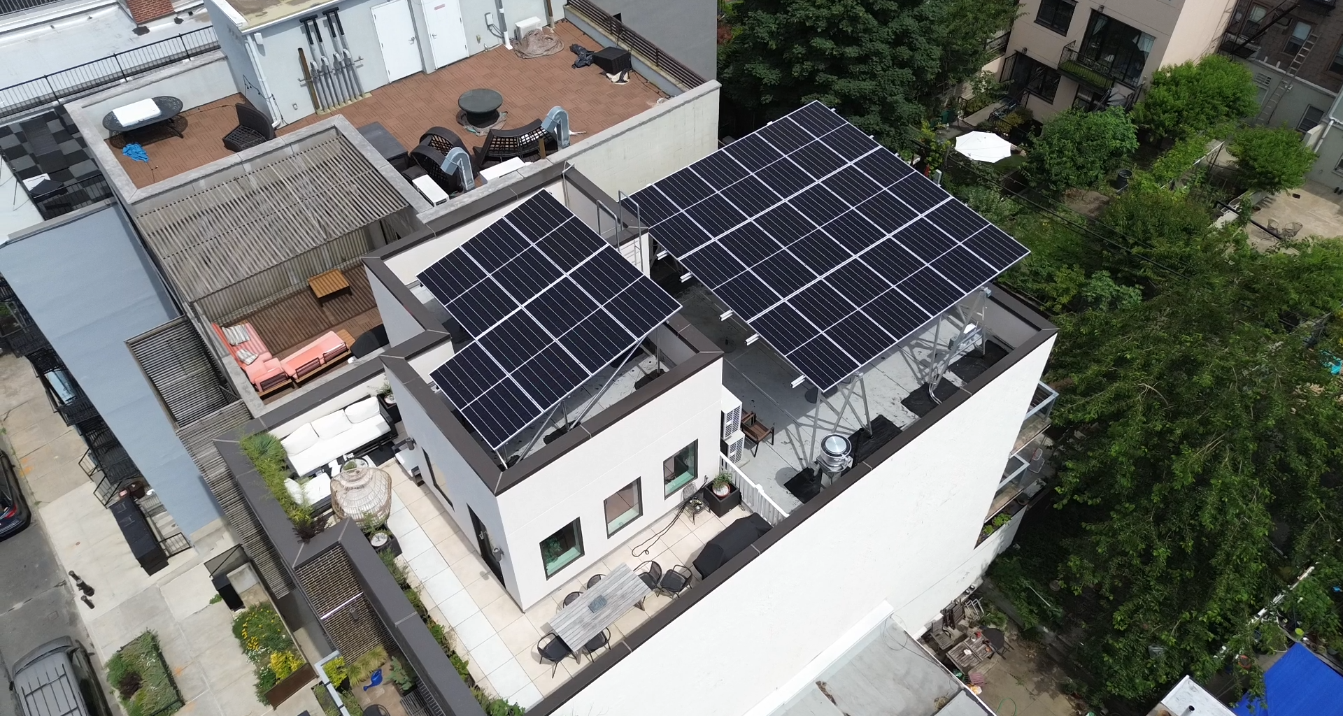 solar panel on brooklyn rooftop