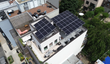 solar panel on brooklyn rooftop
