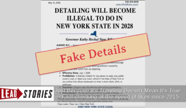 Fact Check: 'New York Clean Car Act' Was NOT Signed Into Law Banning Car Washing In New York State