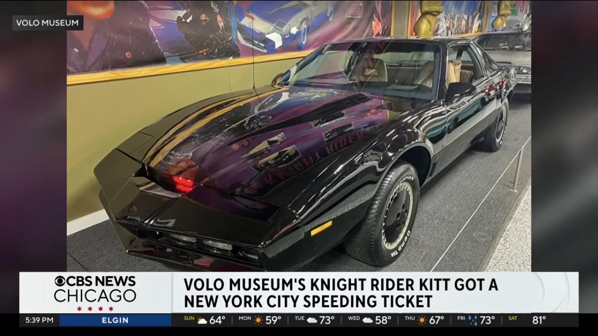 Watch: Illinois museum's 'Knight Rider' car gets speeding ticket from NYC