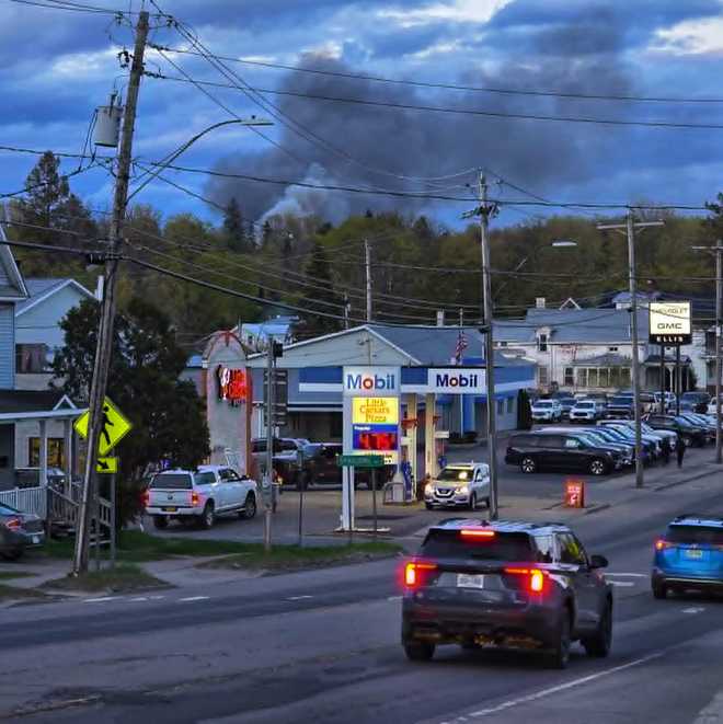 Fire at abandoned building in Malone on May 7, 2026 Fire at abandoned building in Malone on May 7, 2026