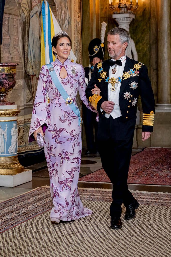Queen Mary of Denmark and King Frederik of Denmark attend the gala dinner during the 80th birthday celebrations of King Carl XVI Gustaf of Sweden at Royal Palace on April 30, 2026 in Stockholm, Sweden