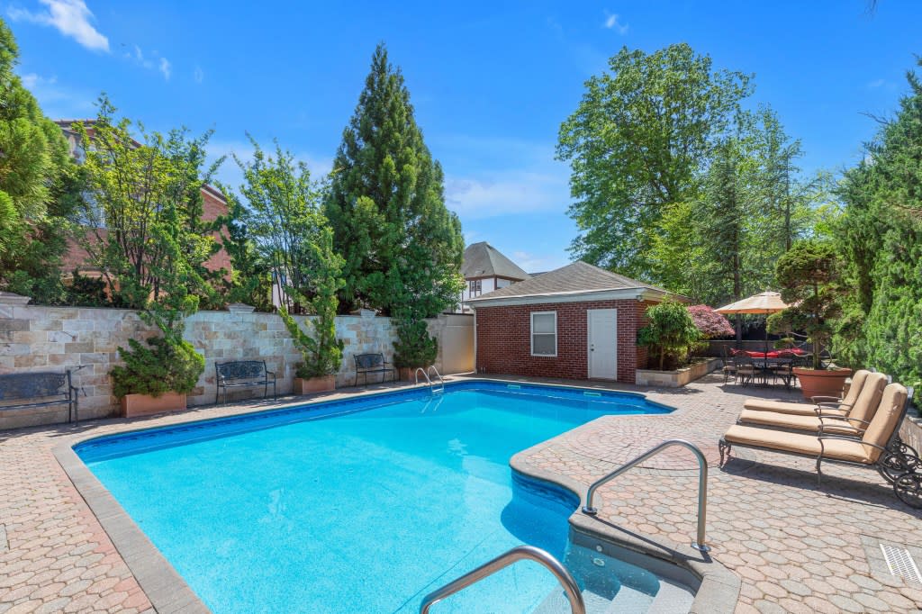 It also has a pool. Courtesy of Douglas Elliman
