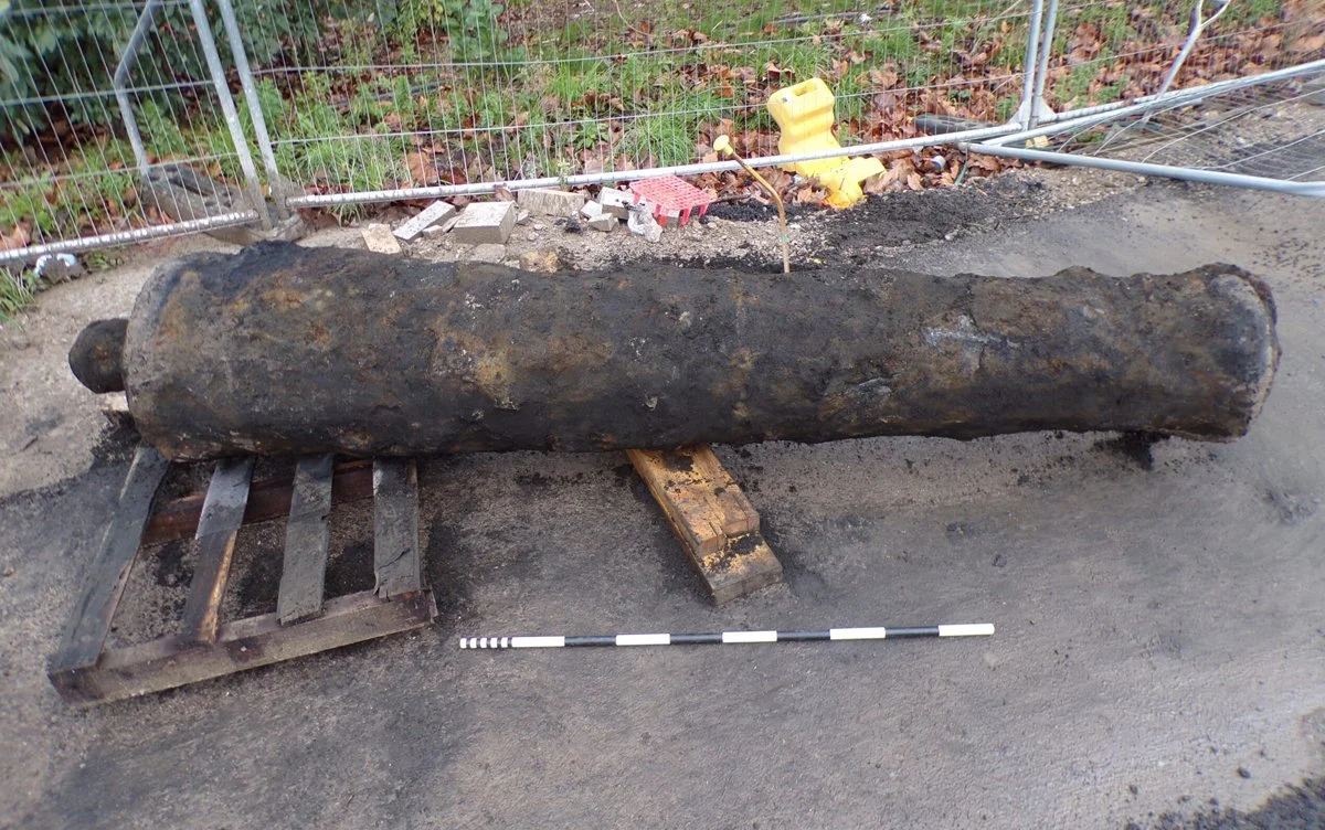 Historic cannon unearthed in Queen's Gardens