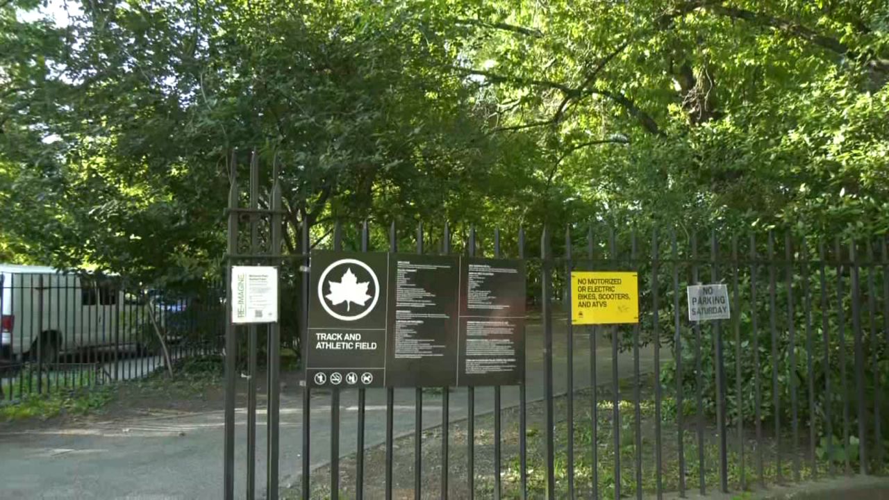 Gates at McCarren Park in Brooklyn. (Spectrum News NY1)
