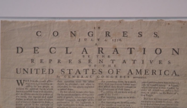 See the Declaration of Independence and other historical documents at NYC exhibit