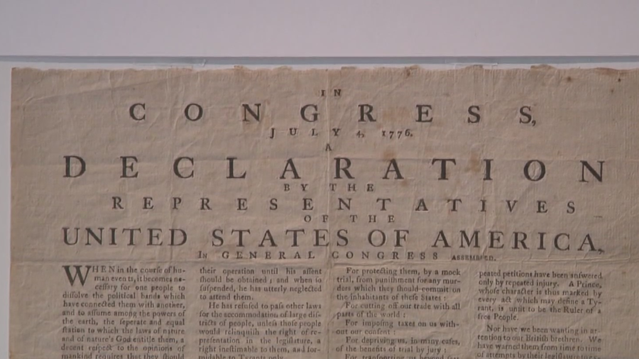 See the Declaration of Independence and other historical documents at NYC exhibit