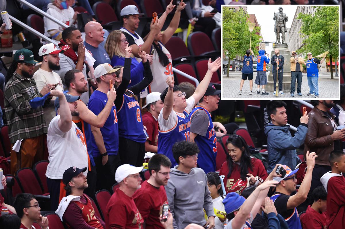 Knicks fans flock to Cleveland to watch team 'sweep' Cavaliers for much cheaper ticket prices