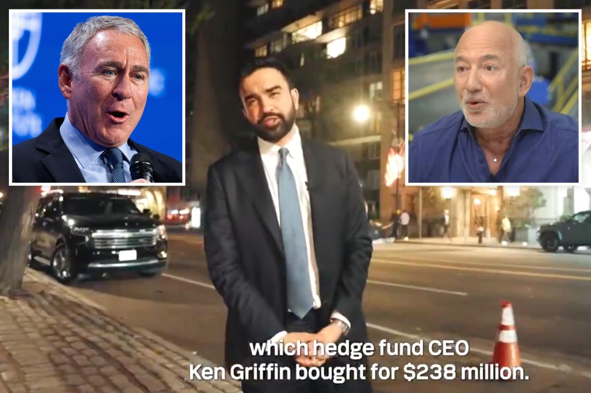 Jeff Bezos blasts Mamdani for casting billionaire Ken Griffin as a 'villain' in viral video filmed outside NYC penthouse