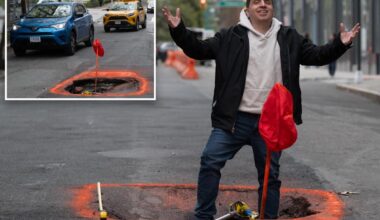 Monster NYC pothole wreaking havoc on nabe even after city 'fixes' it