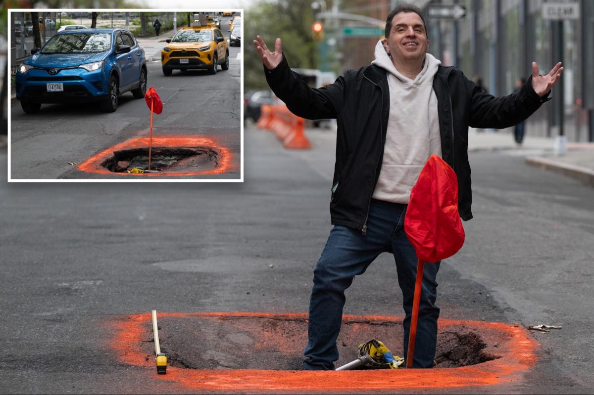 Monster NYC pothole wreaking havoc on nabe even after city 'fixes' it