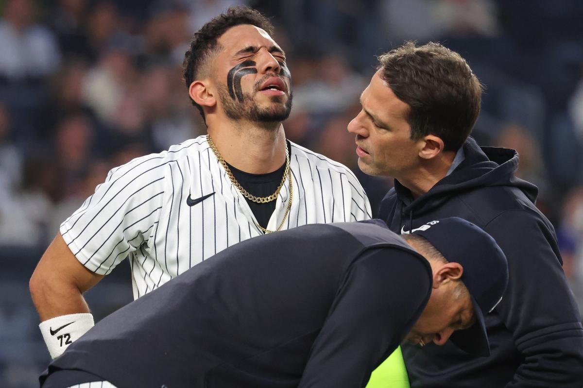 Yankees' Jose Caballero to get MRI for worrisom finger injury