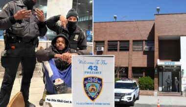 NYPD cops under fire for flashing symbols of NYC's most violent gang Mac Baller Brims