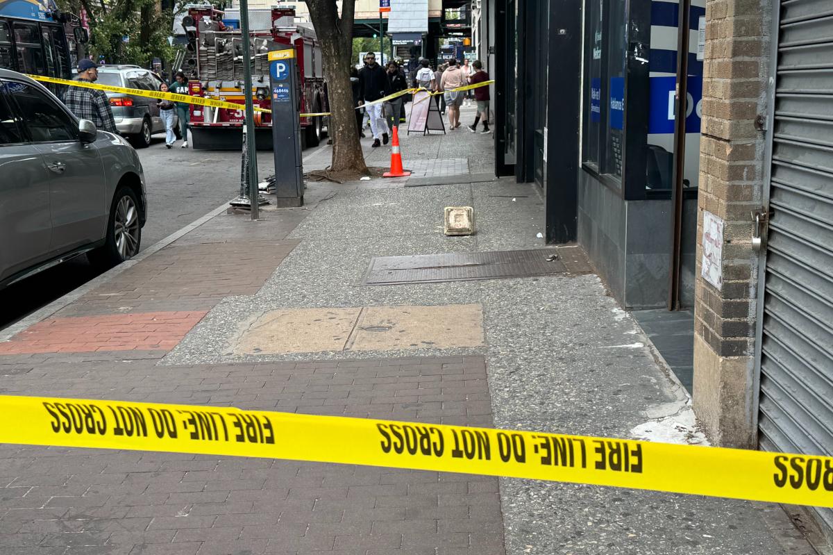 Oueens teen hit in head with piece of concrete facade