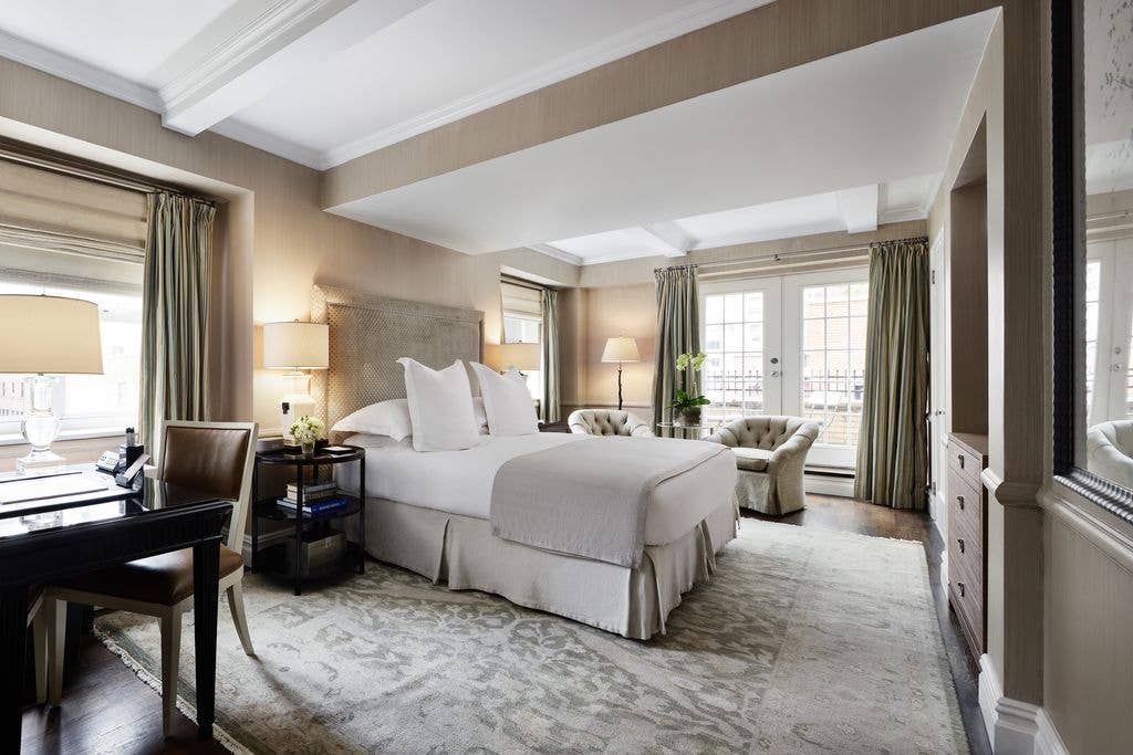 One of the chic rooms at the hotel