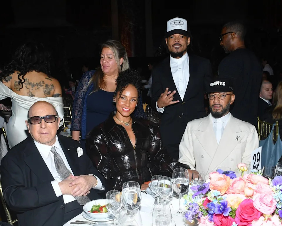 They also said Davis, pictured above with Alicia Keys, Swizz Beatz and Chance The Rapper on May 19, is expected to be released in 24 hours. Getty Images for The Gordon Parks Foundation