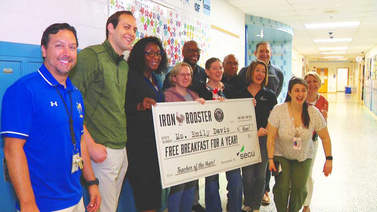 Brooklyn Park teacher Emily Davis wins breakfast for a year