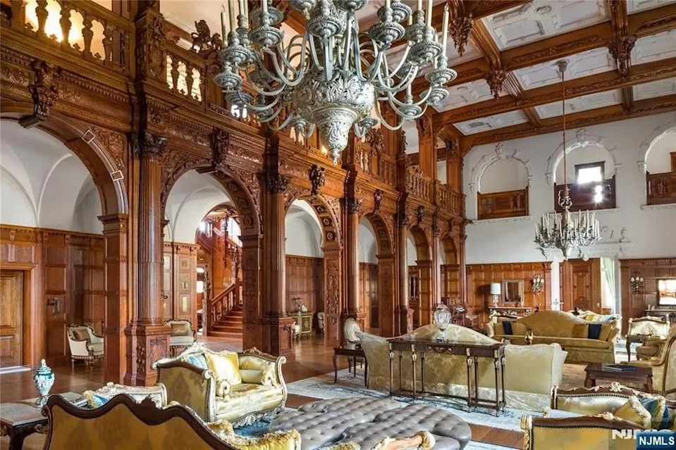 Interior architecture in The Crocker Mansion near New York City