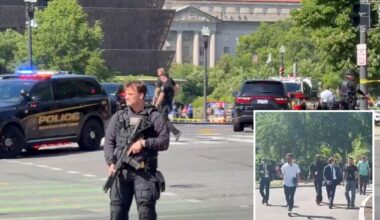 Secret Service shoots armed man near White House — as Trump holds business event inside