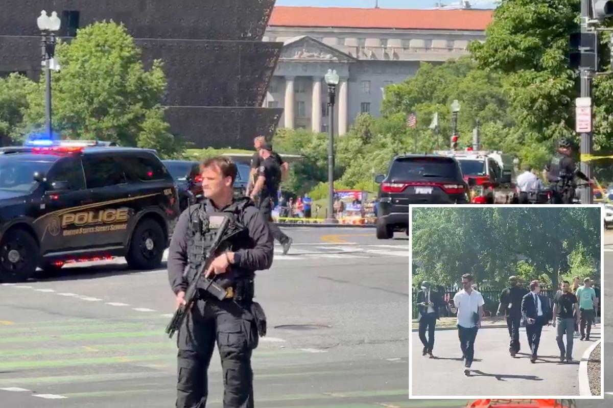 Secret Service shoots armed man near White House — as Trump holds business event inside