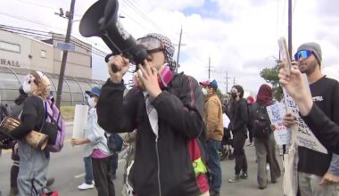 Delaney Hall protests continue as ICE supporters, opponents hold dueling rallies Saturday