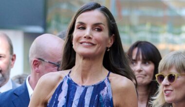 Queen Letizia Wears Espadrille Wedges for an Outing in Madrid