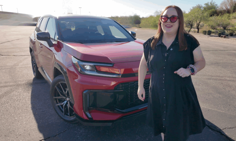Natalie Merola with the 2026 Toyota RAV4 GR Sport