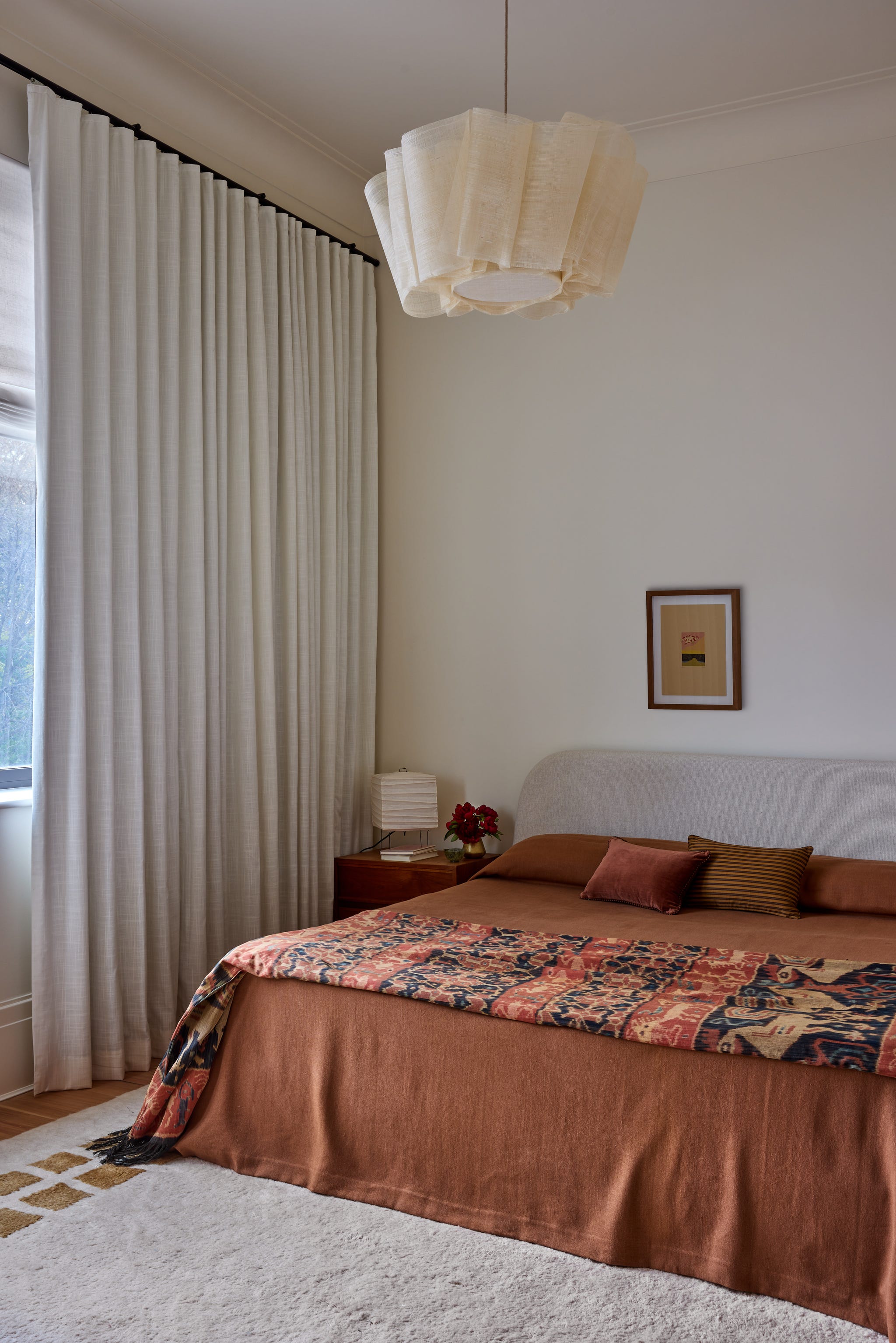 cozy bedroom with modern decor