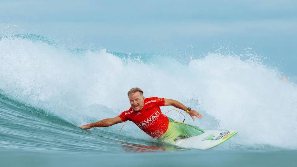 Mark "Mono" Stewart of Byron Bay, mid turn and already smiling. That says everything.<p>Tommy Pierucki</p>