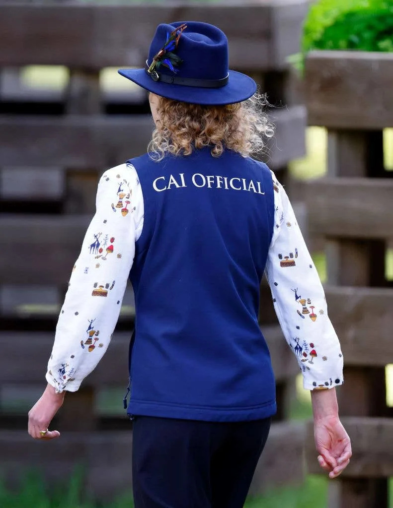 Lady Louise Windsor from behind in official gilet