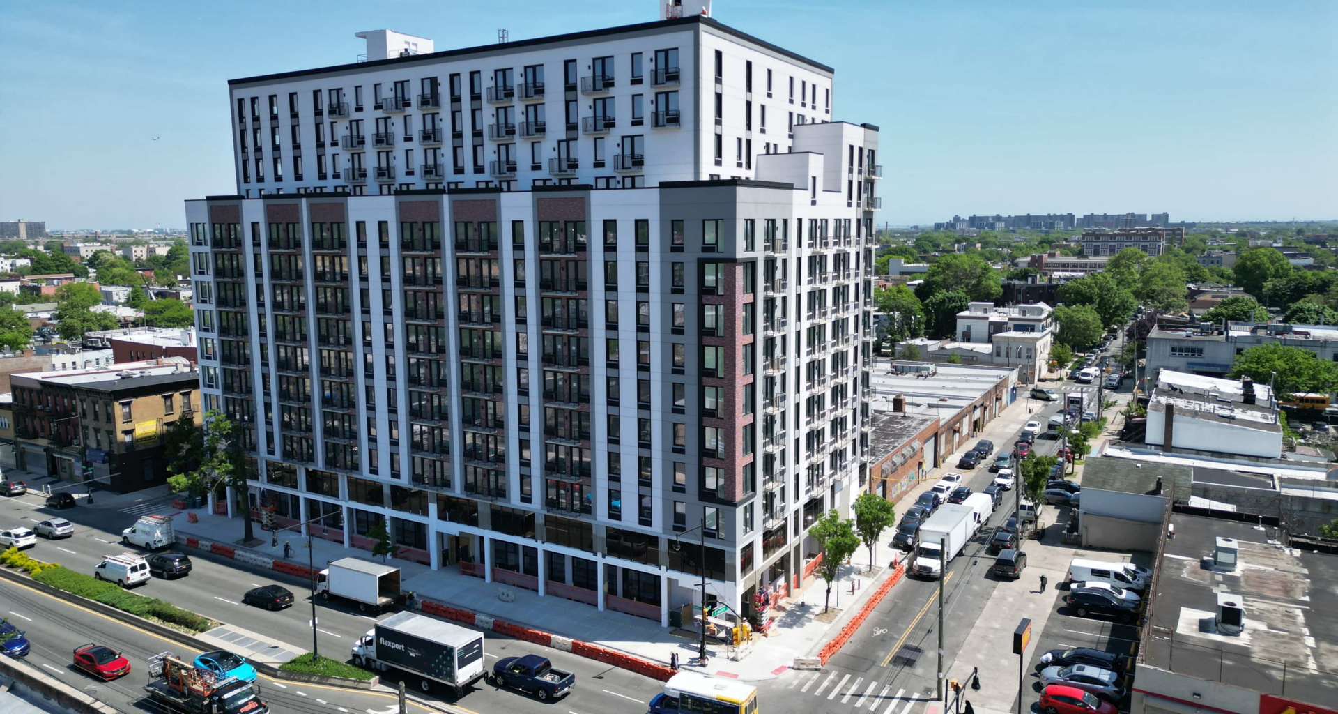 a large apartment building