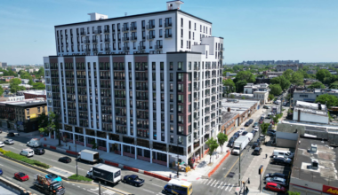 a large apartment building