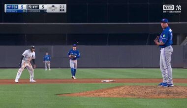The Blue Jays lost the first game of their series in the Bronx