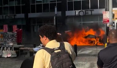 Vehicle Catches Fire and Explodes Near Charging Bull Statue in Lower Manhattan