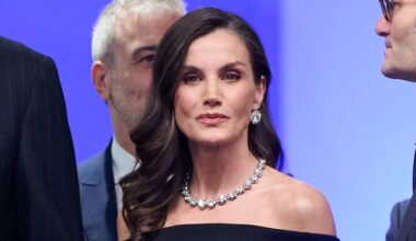 Queen Letizia Wears Diamond Necklace, Earrings With Long Royal History in Barcelona