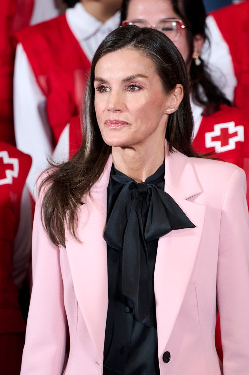 Queen Letizia of Spain attends the Red Cross Fundraising Day 'Dia Mundial de la Cruz Roja y Media Luna Roja' at the Navarra University Museum on May 07, 2026 in Pamplona