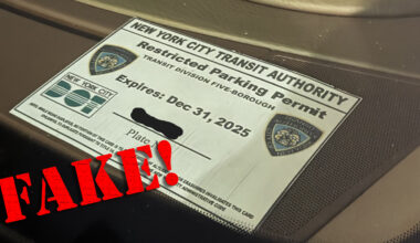 MTA Superintendent Busted for DIY Placard