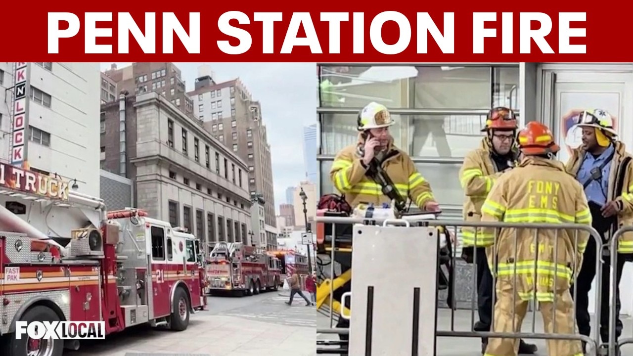 Fire breaks out on tracks at Manhattan’s Penn Station