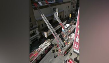 FDNY battles 3-alarm fire at Broadway's Eugene O'Neill Theatre, home of 'Book of Mormon'