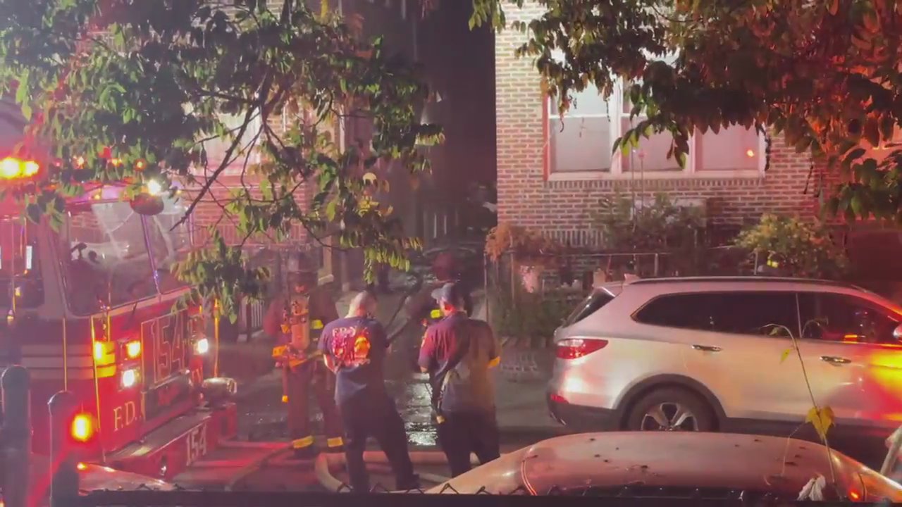 Nearly two dozen units with 79 firefighters and EMS personnel were dispatched to 35-19 90th St., where neighbors reportedly heard an explosion. 
